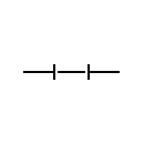 Símbolo de enlace de conexión cerrada