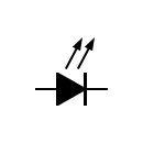 Simbolo de diodo emisor de luz - LED