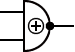 Símbolo de puerta lógica XNOR