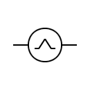 Símbolo del generador de onda triangular