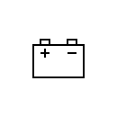 Símbolo representación de batería