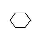 Símbolo del devanado de seis fases con conexión hexagonal