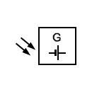 Símbolo del generador fotovoltáico
