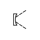 Símbolo del detector de movimiento por ultrasonidos
