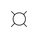 Símbolo del satélite de comunicaciones