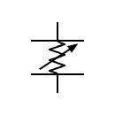 Símbolo del atenuador variable balanceado