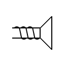 Símbolo del altavoz electromagnético