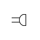 Símbolo de buzzer piezoeléctrico