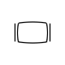 Símbolo del monitor monocromático