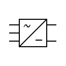 Símbolo del rectificador trifásico