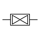 Símbolo repetidor 2 vías y 1 línea