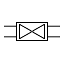 Símbolo repetidor 2 vías y 2 líneas