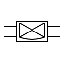 Símbolo repetidor 2 vías y 2 líneas con bypass
