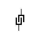 Símbolo del condensador eléctrico
