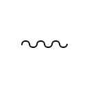 Símbolo de la conexión o cable flexible