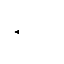 Símbolo dirección del flujo de transmisión a la izquierda