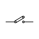 Símbolo de enlace de conexión abierto