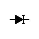 Símbolo del diodo de corriente constante