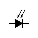 Símbolo del foto-diodo