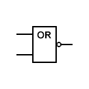 Símbolo de puerta lógica NOR - Sistema británico