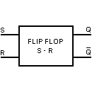 Símbolo de báscula lógica SR 