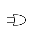 Símbolo de puerta lógica OR - Sistema ANSI