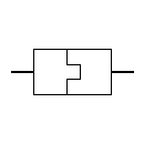 Símbolo de conector óptico