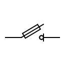 Símbolo del fusible contactor seccionador