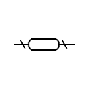 Símbolo del fusible unipolar