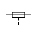 Símbolo del fusible con percutor