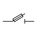 Símbolo del fusible seccionador