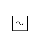 Símbolo del generador de CA no rotario