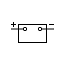 Símbolo representación de batería