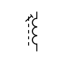 Símbolo del inductor ajustable