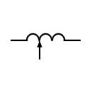 Símbolo del inductor variable