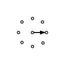 Símbolo del conmutador multiple giratorio