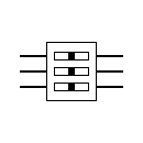 Símbolo del DIP de interruptores
