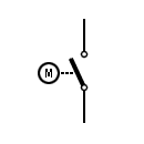 Símbolo de interruptor accionado por motor