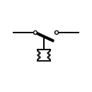 Símbolo del interruptor por presioón o vacío