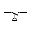 Símbolo del interruptor por presioón