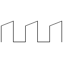 Símbolo de onda trapezoidal