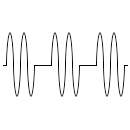 Símbolo del pulso oscilante