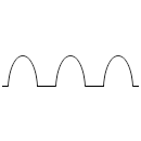 Símbolo del pulso sinusoidal