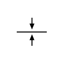 Símbolo inicialización de línea base
