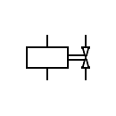 Símbolo de la electrválvula