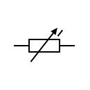 Símbolo de resistor de variación continua