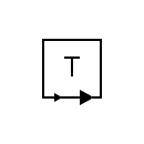 Símbolo del dispositivo telegráfico emisor