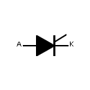 Símbolo del tiristor Schottky