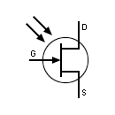 Símbolo transistor FotoFET