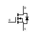 Símbolo transistor MOSFET Logic level FET